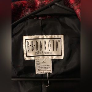 BB Dakota Vegan Leather good quality red snake print biker/trucker vibe jacket